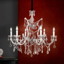 Excellent LILIANA lysekrone med seks lys