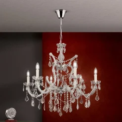 Excellent LILIANA lysekrone med seks lys