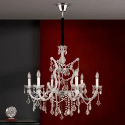 Excellent LILIANA lysekrone med seks lys