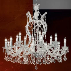 Excellent LILIANA lysekrone med 18 lys