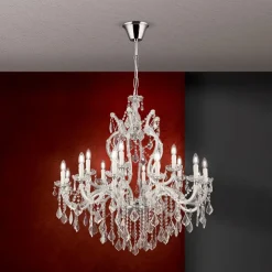 Excellent LILIANA lysekrone med 18 lys