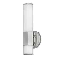 Facet Single LED-væglampe til bad, 3.000 K, krom