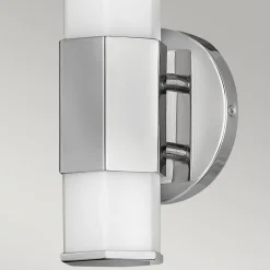 Facet Single LED-væglampe til bad, 3.000 K, krom