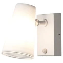 Fano udendørs LED-vægspot, med bevægelsessensor