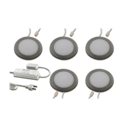 FAR 58 integreret LED-møbellys, 5 stk, 3 W 4.000 K