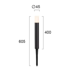 Faro LED-lampe med jordspyd, IP65