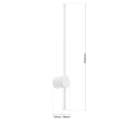 Ferdinand LED-væglampe, IP54, hvid