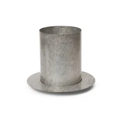 ferm LIVING Auran urtepotte, grå, højde 21 cm, jern