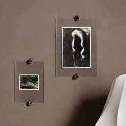 ferm LIVING billedramme Gravel, A5, akryl. Messing