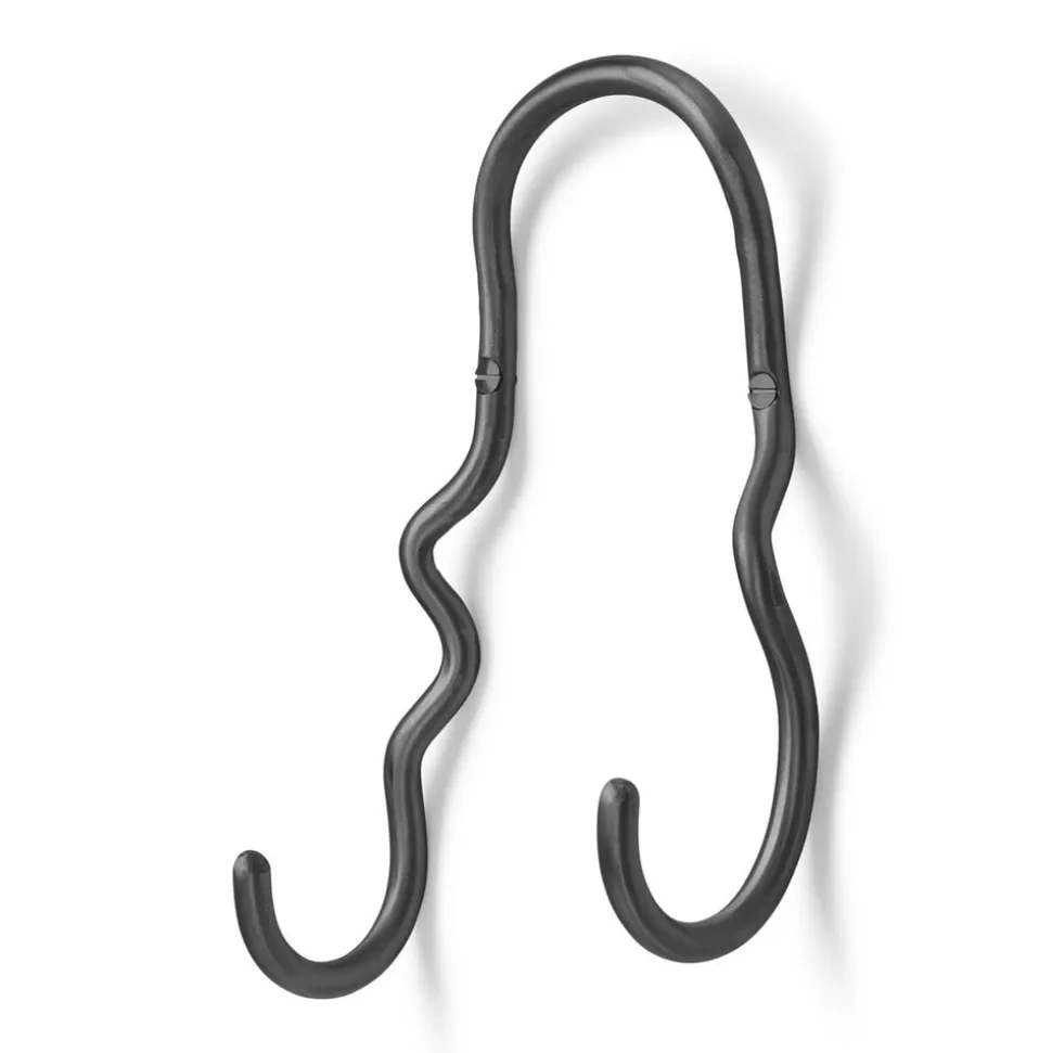 ferm LIVING Curvature Dobbeltkrog, sort, messing