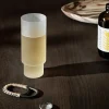 ferm LIVING Longdrink-glas Ripple, hvid, 300 ml, glas, sæt med 4 stk