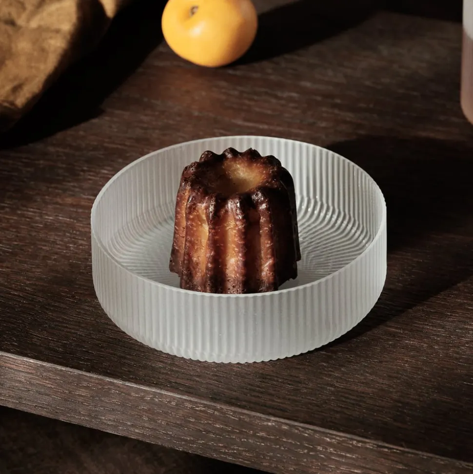 ferm LIVING Ripple serveringsskål, hvid, Ø 12,2 cm, sæt med 4 stk