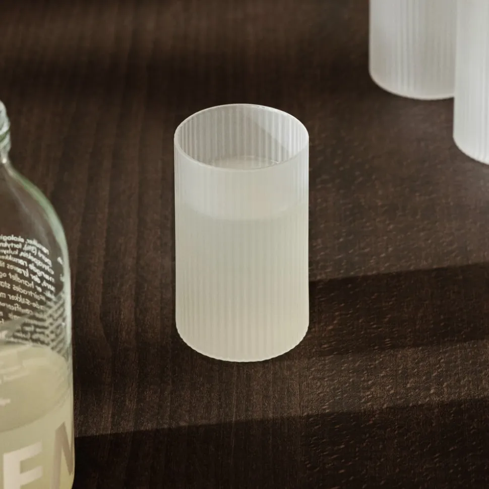 ferm LIVING Verrine Ripple, hvid, 140 ml, glas, sæt med 4 stk