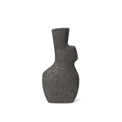 ferm LIVING Yara Large vase, mørkegrå, højde 35 cm, keramik