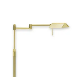 FINN udsøgt LED-gulvlampe mat messing