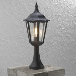 Firenze sokkellampe, sort