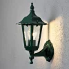 Firenze udendørs væglampe, grøn, fatning øverst, 36 cm