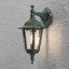 Firenze udendørs væglampe, grøn, fatning i bunden, 36 cm