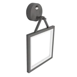 Firkantet LED-væglampe Mirco med bevægelsessensor