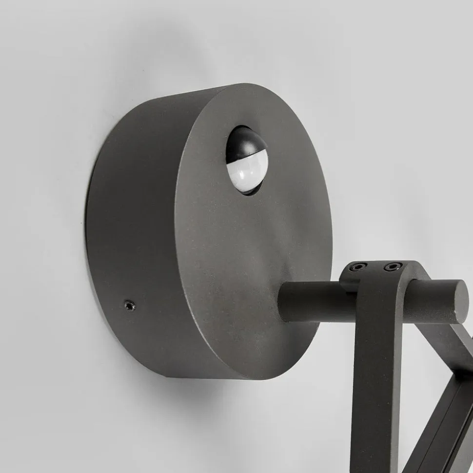 Firkantet LED-væglampe Mirco med bevægelsessensor