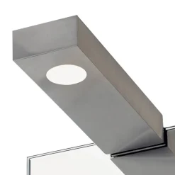 Flat 2 LED væg- og spejllampe, mat nikkel