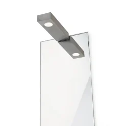 Flat 2 LED væg- og spejllampe, mat nikkel