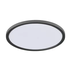Flat LED-loftlampe CCT, Ø 40 cm, sort
