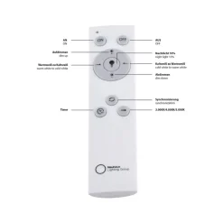 Flat LED-loftlampe, CCT, sort, 45 x 45 cm