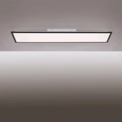 Flat LED-monteringspanel, CCT, sort, 119 x 29 cm