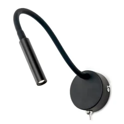 Fleksibel LED væglampe Colin i sort