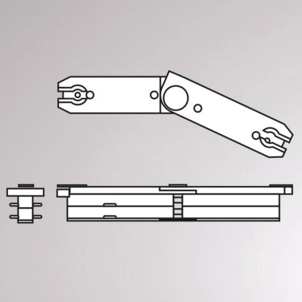 Flexkonnector til Volare 2-fase skinne, 70-150°