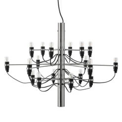 FLOS 2097/18 LED-lysekrone, frostet, krom