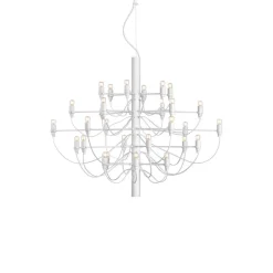 FLOS 2097/30 LED-lysekrone, klar, hvid