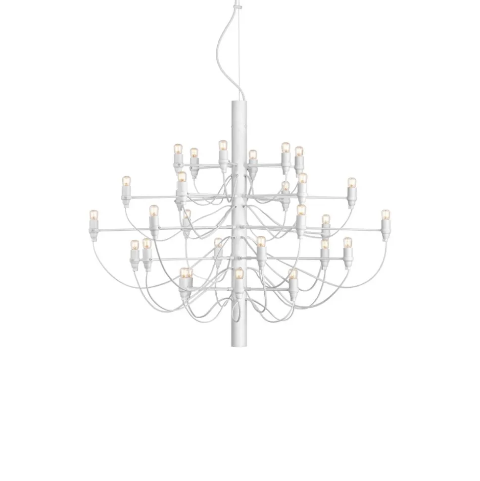 FLOS 2097/30 LED-lysekrone, klar, hvid