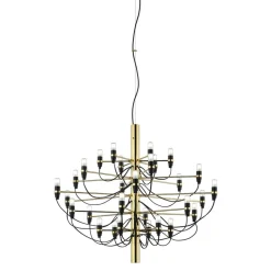 FLOS 2097/50 LED-lysekrone, matteret, messing