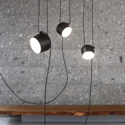 FLOS Aim LED-designer-pendellampe, sort