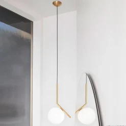 FLOS IC S2 designer hængelampe, messing