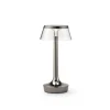 FLOS LED-bordlampe Bon jour unplugged, sort krom