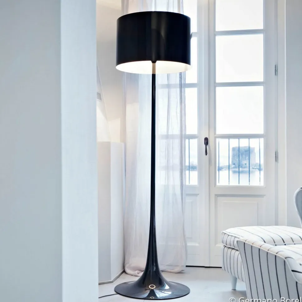 FLOS Spun Light F - sort gulvlampe
