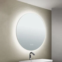 Focus LED-spejl, Ø 45 cm, CCT, antidug, berøringsdæmper