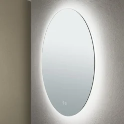 Focus LED-spejl, Ø 60 cm, CCT, antidug, berøringsdæmper