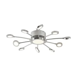 Forkromet loftlampe Meru, CCT