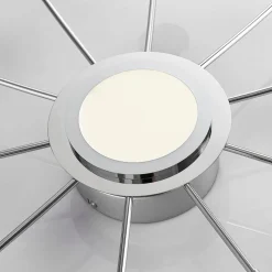 Forkromet loftlampe Meru, CCT