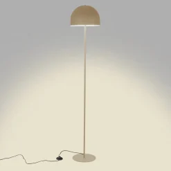 Forlight gulvlampe Fres, beige, stål, højde 160 cm