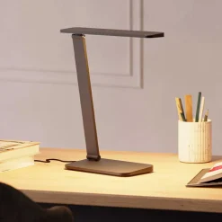 Forlight LED-bordlampe Zenit, sort, ABS, højde 36 cm