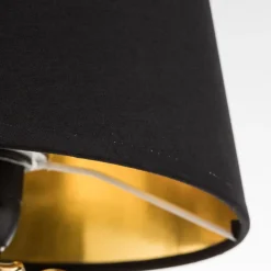 Fornem keramisk bordlampe Pineapple i guld-sort