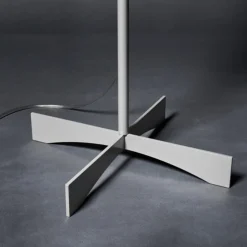 Foscarini Havana gulvlampe med dæmper, alu/hvid