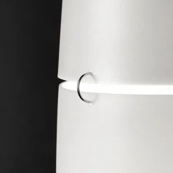 Foscarini Havana gulvlampe med dæmper, alu/hvid