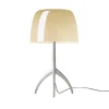 Foscarini Lumiere piccola alu/creme, dæmpbar