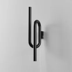Foscarini Tobia LED-væglampe med ledning, sort